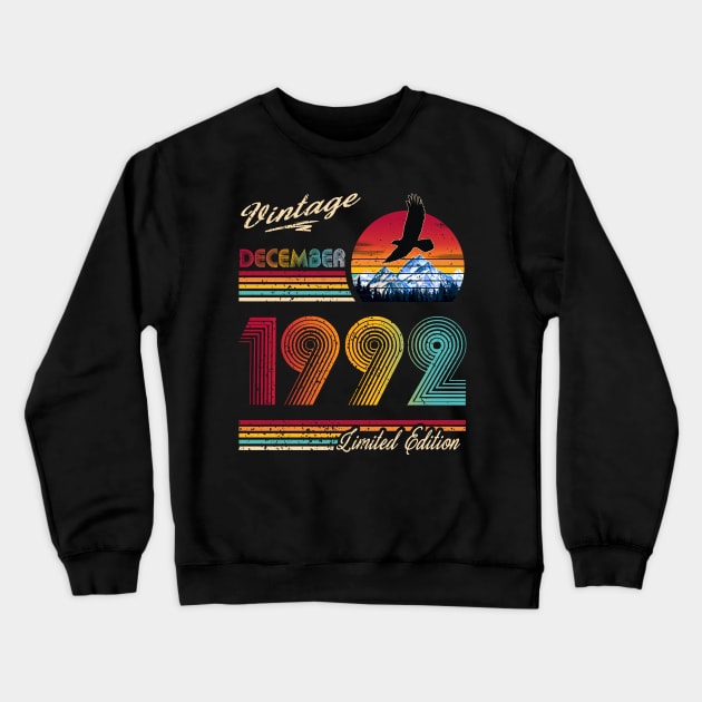 December 1992 Birthday Crewneck Sweatshirt by Green Splash